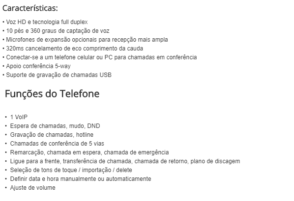 Yealink – Audioconferência